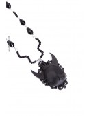 Черное ожерелье с бусинами XJ6216 (706216) - оригинальная одежда, 2