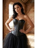 Black Leather Corset X1170 (121170) - материал, 6