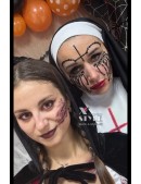 Наклейки-стикеры на лицо "Плачущая монахиня" (120020) - оригинальная одежда, 2