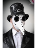 Белая маска чумного доктора XA1072 (901072) - оригинальная одежда, 2