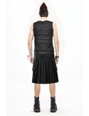 Черный килт с навесными карманами (204087) - материал, 6