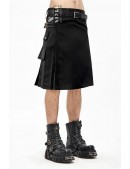 Черный килт с навесными карманами (204087) - foto