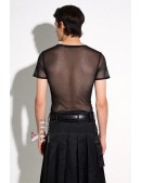 Мужской топ сетка с коротким рукавом XC023 (202023) - материал, 6