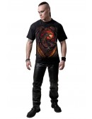 Мужская футболка в стиле рок DRAGON FURNACE (212005) - оригинальная одежда, 2