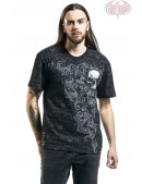Мужская рок футболка SKULL SCROLL (212007) - foto