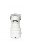 Белые кожаные кроссовки на массивной подошве B4004 (314004) - 3, 8
