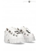 White Leather Platform Sneakers TB4002 (314002) - foto