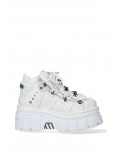 Білі шкіряні кросівки на масивній підошві B4004 (314004) - 6, 14