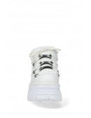 Білі шкіряні кросівки на масивній підошві B4004 (314004) - 4, 10