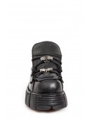 Черные кроссовки из натуральной кожи New Rock (314665) - 3, 8