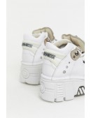 Белые кожаные кроссовки на платформе TB4002 (314002) - оригинальная одежда, 2