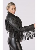 Женская мото-куртка с бахромой New Rock (112031) - цена, 4