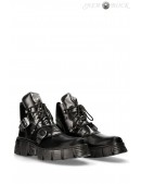 Кожаные ботинки со шнуровкой N063 ANTIK NEGRO (310063) - foto