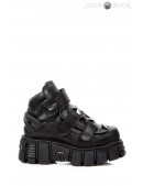Черные кожаные ботинки N4016 ITALY (314016) - foto