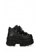 Массивные кожаные кроссовки на высокой платформе TANK SUELA (314050) - цена, 4