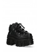 Массивные кожаные кроссовки на высокой платформе TANK SUELA (314050) - 5, 12