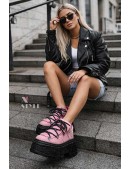 Кроссовки из нубука на платформе NOBUK ROSA (314052) - 6, 14