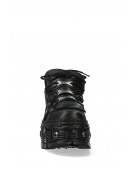 Черные кожаные кроссовки на высокой платформе TANK-106 (314033) - 4, 10
