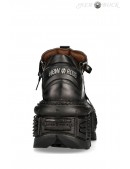 Кожаные ботинки на платформе с фирменными шнурками New Rock (314037) - 5, 12