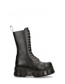 Черные кожаные сапоги со шнуровкой New Rock (310069) - оригинальная одежда, 2