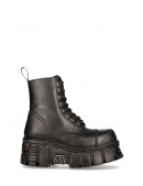 Черные кожаные ботинки на платформе New Rock (310070) - 6, 14