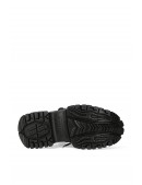 New Rock Cyberpunk TOWER Black Leather Sneakers (314069) - 5, 12