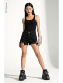 New Rock Cyberpunk TOWER Black Leather Sneakers (314069) - оригинальная одежда, 2