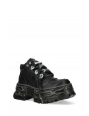 Мужские кожаные кроссовки на платформе New Rock Flame (314074) - цена, 4
