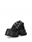 Мужские кожаные кроссовки на платформе New Rock Flame (314074) - 3, 8