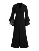 Длинное приталенное шерстяное платье-пальто (114063) - оригинальная одежда, 2