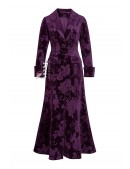 Довга оксамитова сукня-пальто з квітковим візерунком (114066) - цена, 4