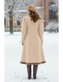 Вінтажне зимове пальто кремового кольору (1150382) - оригинальная одежда, 2