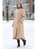 Вінтажне зимове пальто кремового кольору (1150382) - цена, 4