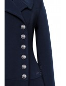 Зимнее шерстяное пальто темно-синего цвета X5077 (115077) - оригинальная одежда, 2