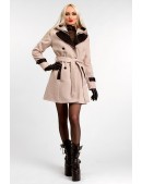 Зимнее пальто с капюшоном и поясом X5047 (115047) - оригинальная одежда, 2