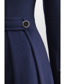 Винтажное зимнее пальто с шалевым воротником X5080 (80% шерсть) (115080) - цена, 4