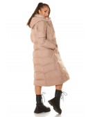 Зимнее расклешенное пуховое пальто Oversize K-88 (115088) - цена, 4
