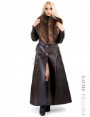 Длинное пальто с меховым воротником X-Style (115024) - foto