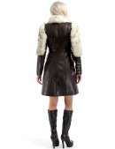 Зимнее кожаное пальто с мехом X5050 (115050) - материал, 6