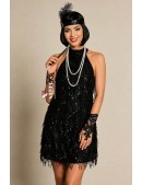 Gatsby Dress with Sequins and Fringe X612 (1056121) - foto