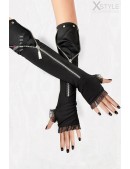 Длинные перчатки с молниями (601001) - оригинальная одежда, 2