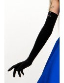 Длинные черные перчатки XA1078 (601078) - foto