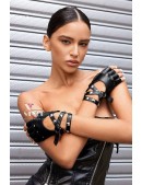 Шкіряні рукавички без пальців XT183 (601183) - цена, 4