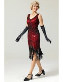 Блестящее красное платье Гэтсби U5578 (105578) - 5, 12