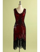 Блестящее красное платье Гэтсби U5578 (105578) - цена, 4