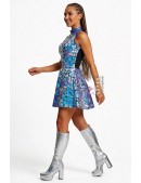 Зеркальное платье клеш Tessa X5601 (105601) - материал, 6