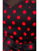 Платье в красный в горошек с сеточкой B5515 (105515) - материал, 6