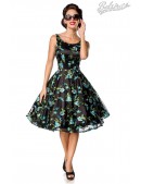 Винтажное платье с цветочным узором и вышивкой (105403) - foto