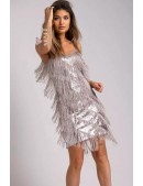 Платье с пайетками и бахромой Sabrina X5587 (105587) - материал, 6