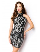 Серебристое платье с блестками A5200 (105200) - материал, 6